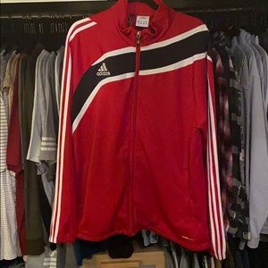 Red and Black Adidas Track Jacket